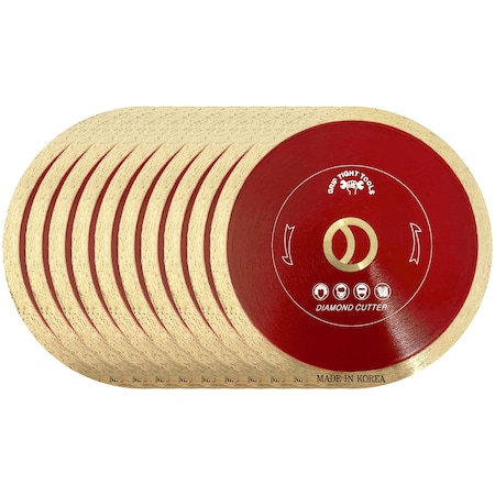 Grip Tight Tools 4-1/2 in. Professional Continuous Rim Tile Cutting Diamond Blade, 10PK B1508-10